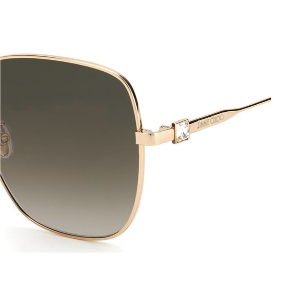 ✅ NEW “Jimmy Choo” 💯% Authentic 60mm Oversize Rounded Sunglasses - Picture 3 of 4